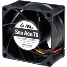 Fan; DC; 12VDC; 70x70x38mm; 2.65m3/min; 65.0dB.
