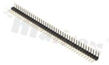 Pin Header; pitch 2.00mm; 1x40 pins; assembly: THT; male; angled; single row