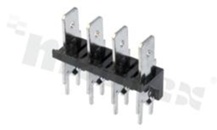 Terminal block; pitch 7.62mm; 2-contacts; THT; male; straight entry; 250V/25A; do konektorów faston 6.3x0.8mm