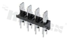 Terminal block; pitch 7.62mm; 2-contacts; THT; male; straight entry; 250V/25A; do konektorów faston 6.3x0.8mm