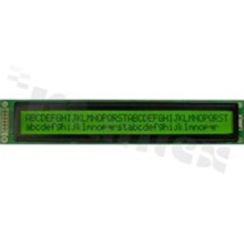 Display LCM; LCD character; 40x2 chars; STN yellow-green Y/G with LED backlight yellow-green Y/G; viewing angle 6:00;