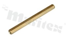 Screwed brass spacer sleeve; Int. thread: M3; 55mm