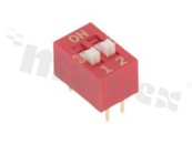 Przełącznik DIP Switch; THT; 2-sekcyjny; raster 2.54mm