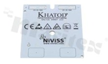 Podłoże MCPCB, przewodność cieplna 2W/(m*K), grubość: 1.6mm, Ilość warstw - 1, grubość warstwy miedzi 70um, biała soldermaska, kolor legendy: bezbarwna, rozmiar: prostokąt 56x63mm, pokrycie padów: cyna bezołowiowa; do optyki KHATOD, /10
