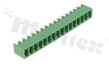 Listwa zaciskowa rozłączalna; w rastrze 3.81mm; 16-torowa; męska; pionowa; zabudowana; UL 300V/10A; TUV:300V/10.5A