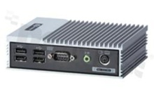 Bezwentylatorowy przemysłowy komputer wbudowany; procesor Intel Atom Z510/Z530; 1x VGA; 1x Gigabit LAN; 1xCF; 1xCOM; 4x USB; temperatura pracy 0+50C; zasilanie 5V