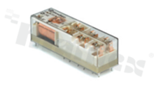 Przekaźnik elektromagnetyczny; o wymuszonym przełączaniu; 6 zestyków 8A (4Z + 2R); napięcie cewki 12VDC; moc cewki 0.8W; 8A/250VAC, 8A/24VDC; montaż: PCB, gniazdo