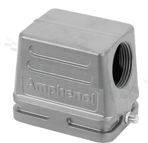 Heavy-Mate E series; hood side entry; low profile; size: E6; thread: M25; operating temperature -40°C to 100°C; IP65