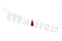 Wire pin terminal; O: 1.9mm; 0.5-1.5mm2; crimped; insulated; for cable; red; Imax = 19A; H:10mm; L=19mm