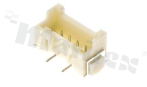 Header for PCB; pitch 2.50mm; 5-contacts; SMD; male; top entry; 250V/3A