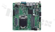 Thin Mini-ITX SBC with LGA1151 9th/8th Gen Intel Core i7/i5/i3 Processor; DisplayPort++; HDMI; LVDS; VGA; USB 3.0; M.2 and Dual GbE LAN