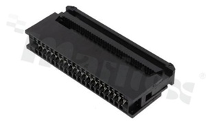 IDC connector; pitch 2.54mm; 40-contacts; male; flat cable AWG#26-#28