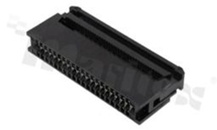 Złącze kablowe IDC; w rastrze 2.54mm; 40-stykowe; męskie; do przewodu wstążkowego AWG#26-#28