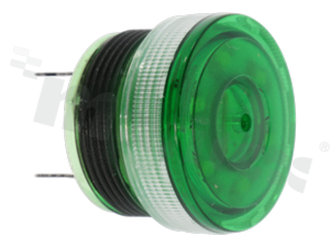 Przetwornik dźwięku LED; piezoelektryczny; z generatorem; 12V; 4kHz; 85dB; 25x18mm; kolor: zielony