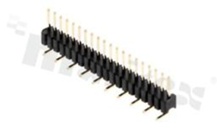 Listwa stykowa do PCB; w rastrze 1,27mm;  1x20 styków; montaż SMT; męska; pionowa; jednorzędowa; 5.0X3.7X0.8