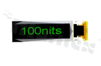 Wyświetlacz LGM OLED; LCD graficzny; 2.08"; 256x64 piksele; kolor świecenia zielony; obszar aktywny 51.18 x 12.78 mm; FPC do lutowania; 24 piny