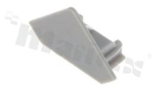 NPROFILE-E-A-G0, zaślepka do profilu aluminiowego ALU4 (kątowy), RoHS