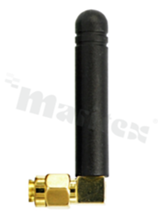 Antenna; stick angled; Wi-Fi; 2400-2483MHz; 2.0dBi; VSWR<1.92; linear; SMA; black