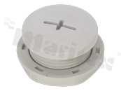 Ventilation plug M25;nylon;grey; O-ring; UV resistant; with lock nut;grey