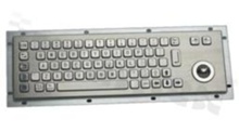 Metalowa klawiatura przemysłowa; IP65; 66 klawiszy; trackball; USB;+montażu od spodu; temperatura pracy  -10+60st.C; wymiary 330mm x 100mm