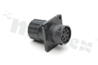 Standard Connector circular; RCP SQ FL 6 pins; SZ 10 SCKT SEAL