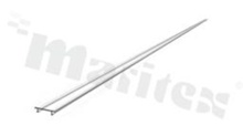 Wsuwany przezroczysty dyfuzor z policarbonu do profili aluminiowych nProfile 2; dł. 2000mm. (DK111204DD19B CLEAR 2000MM)