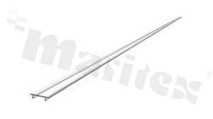 Wsuwany przezroczysty dyfuzor z policarbonu do profili aluminiowych nProfile 2; dł. 2000mm. (DK111204DD19B CLEAR 2000MM)