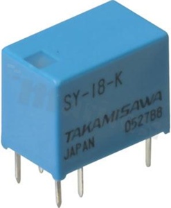 Electromagnetic relay; contact rating current 2A; coil voltage 24VDC; changeover contact (1C); coil power 175mW; 1A/24VDC; 0.5A/120VAC