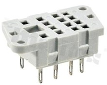Socket for relay; 8 PIN; 12A; mounting: panel; 10A/250VAC