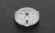 Backlight lens, diameter: 15,3mm, height:5,3mm, hole size for the LED diode: 3,1mm