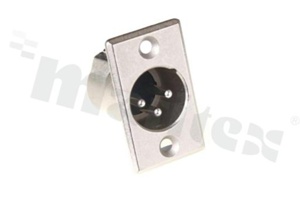 Connector: XLR; AC; socket; male; PIN: 3; 14AWG; 15A; 133V; IP40
