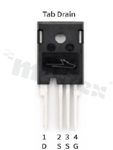 Tranzystor N-MOSFET SiC; unipolarny; 1200V; 36mOhm; -55+175 st.C; THT; TO-247-4