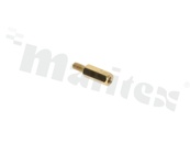 Screwed brass spacer sleeve; Int. thread: M3; 11mm