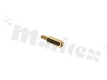 Screwed brass spacer sleeve; Int. thread: M3; 11mm