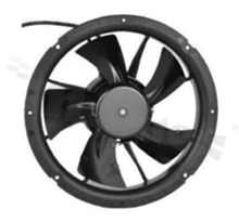 Fan; EC; 230V; 250x250x76mm; 290/460CFM; 1400/2200RPM; 44/55dBa.