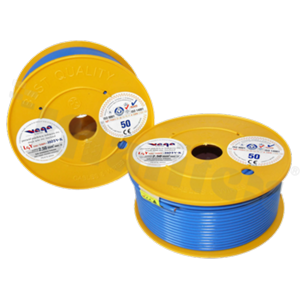 Przewód pojedynczy LGY/H05V-K; z wielodrutową miedzianą żyłą; niebieski; przekrój 2.50mm2; AWG 14; 500V; -40+105 st.C; 50m.