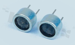 Czujnik ultradźwiękowy; odbiornik; częstotliwość: 40KHz; czułość: -70dB; wymiary: 9.9x7mm; obudowa: aluminium; czarna siatka