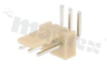 Header for PCB; pitch 2.54mm; 3-contacts; THT; male; side entry; 250V/3A