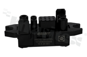 Floating connector for energy storage; crimp;female; power and signal; 4 pin(13mm2) + 2 pin(4mm2) + 12 pin(0.5mm2);1000V/70A (4 pin);380V/20A(2 pin) 60V/5A (12pin); black