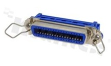 Centronics connector; female; 36-contacts, with crimp connection