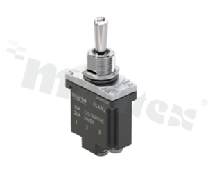 Przełącznik dźwigniowy; 2-pozycyjny ON-(ON); SPST; 15.0 x 29.4mm; zacisk śrubowy; dźwignia okrągła metalowa; 16A/250V; IP67; UL 61058-1.