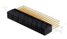 SAMTEC ESQ-120-14-G-T board-to-board connector; raised; ESQ series; soldered socket; 60; 2.54mm; gold-plated contacts
