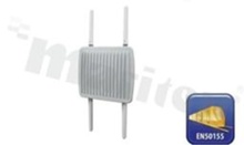Industrial EN50155 IEEE 802.11 a/b/g/n wireless access pointwith 2x10/100/1000Base-T(X); M12 connector; operating temperature -25+70 deg.C; supply 12...48VDC; connector M23