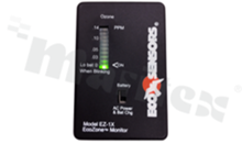 Ozone monitor EcoZone EZ-1X, measuring range: 0.02 - 0.14ppm, bargraph display, battery