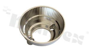 Reflector for LED COB; angle: 22 to 31 degrees FWHM; Number of LEDs: 1; Dimensions: round 45mm; Height: 20.2mm; meterial: PC; Fastening: glue; screw