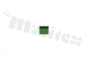 Pluggable terminal block; pitch 7.50mm; 2-ways; male; R/A pin header; closed type; UL 300V/15A