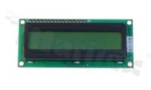 Wyświetlacz LCM; LCD znakowy; 16x1 znaków;STN żółto-zielonym Y/G z podświetlenia LED żółto-zielonym Y/G; kąt patrzenia 6:00; 