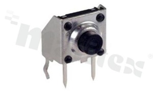 Tact Switch; SMD; dimensions: 8.0x8.0; h=4.4mm; waterproof; operating force 250gf; button: round