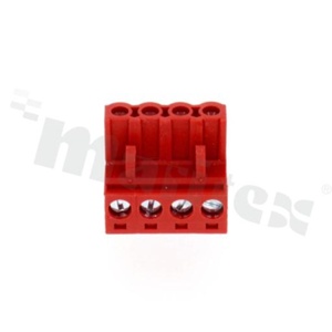 Pluggable terminal block; 5.08mm pitch; 4-ways; female; for wire 2.50mm2(12-28 AWG); wire insertion direction same as plug-in direction; p.bronze contacts; brass cage; UL 300V/16A