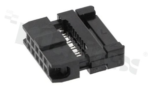 IDC connector; pitch 2.00mm; 10-contacts; female; for ribbon cable AWG#26-#28